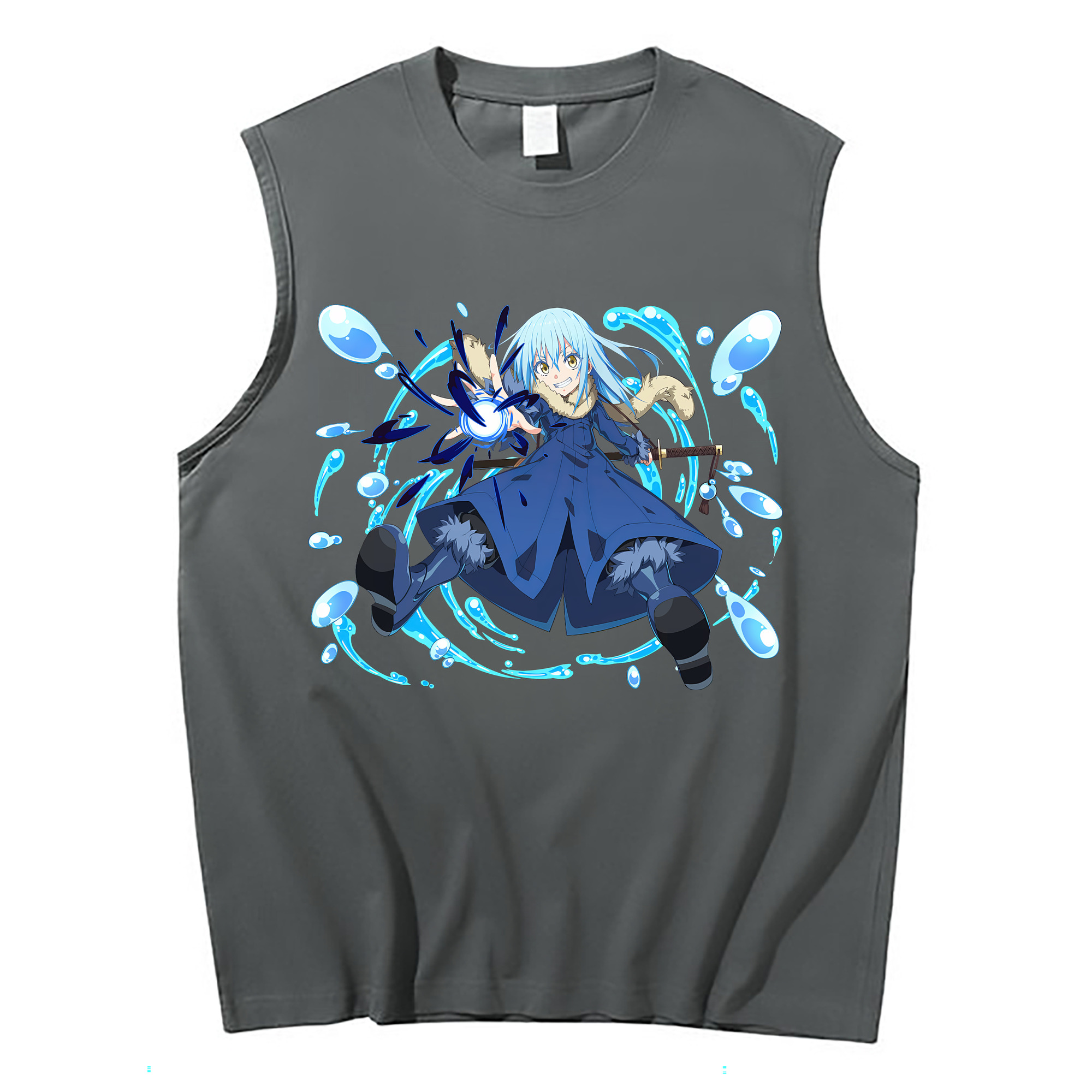 （画像用） 転スラ Regarding Reincarnated to Slime コットン100％タンクトップ（フロントプリント）